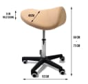 Duke-Handel Drehhocker Sattelhocker Ergonomisch Höhenverstellbar Kunstleder Bild 1