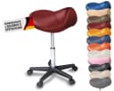 Duke-Handel Drehhocker Sattelhocker Ergonomisch Höhenverstellbar Kunstleder Bild 2