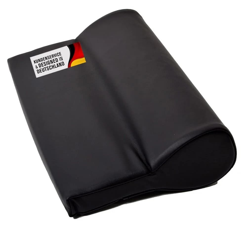 Duke-Handel Nackenkissen Schwarz Kunstleder Super-Soft - Bild 2
