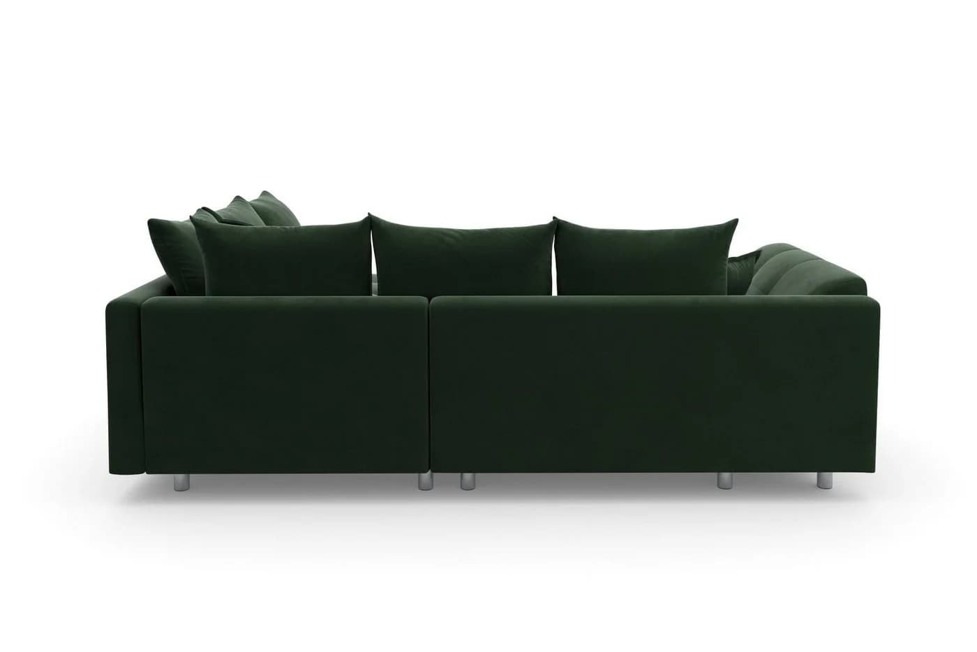 Ecksofa COLLECTION AB Innsbruck L-Form Flaschengrün Microfaser - Bild 5