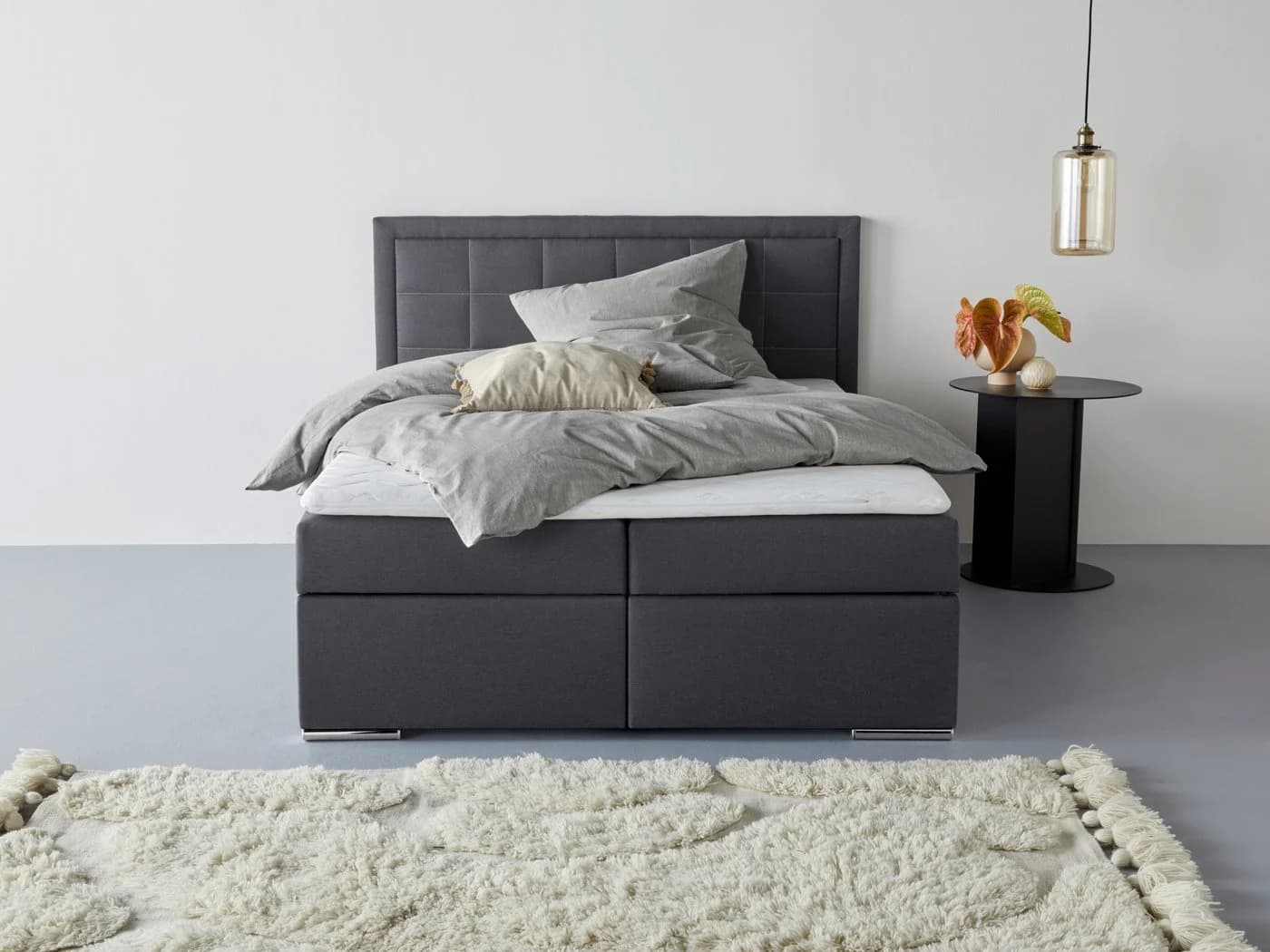 Boxspringbett COLLECTION AB Athena mit Bettkasten Anthrazit - Bild 2