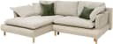 Ecksofa COLLECTION AB Mandela L-Form Beige mit Bettfunktion Bild 1