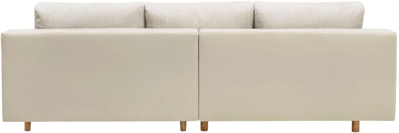 Ecksofa COLLECTION AB Mandela L-Form Beige mit Bettfunktion - Bild 4