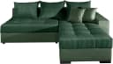 Ecksofa COLLECTION AB Josy L-Form Grün mit Bettfunktion Bild 1