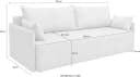 Schlafsofa COLLECTION AB Beige mit Bettkasten und Liegefläche Bild 5