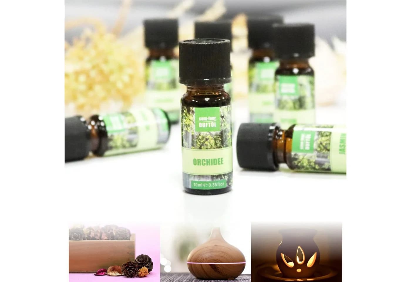 com-four Duftöl Set 10-teilig für Aroma-Diffusoren