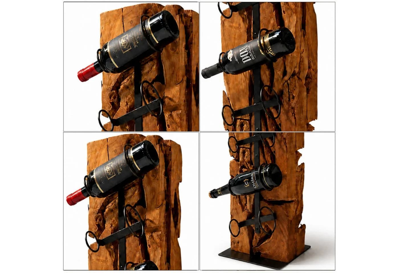 Möbel Bressmer Weinregal XILON Teakholz massiv für 6 Flaschen - Bild 5