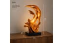 Möbel Bressmer KRYTON Tischlampe Teak-Treibholz Schwarz Bild 3