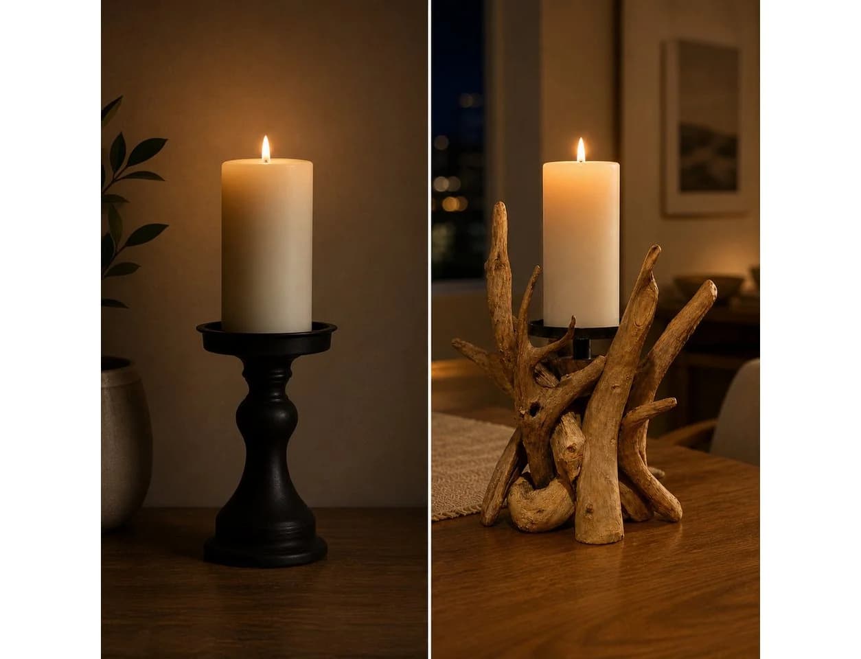 Möbel Bressmer Kerzenständer VILLA aus Wurzelholz rustikal - Bild 3