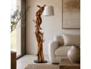 Möbel Bressmer Stehlampe MORGAN Teakholz 185cm Beige Bild 3