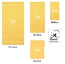 Betz Handtuch Set 5-tlg. Premium 100% Baumwolle Gelb Bild 1