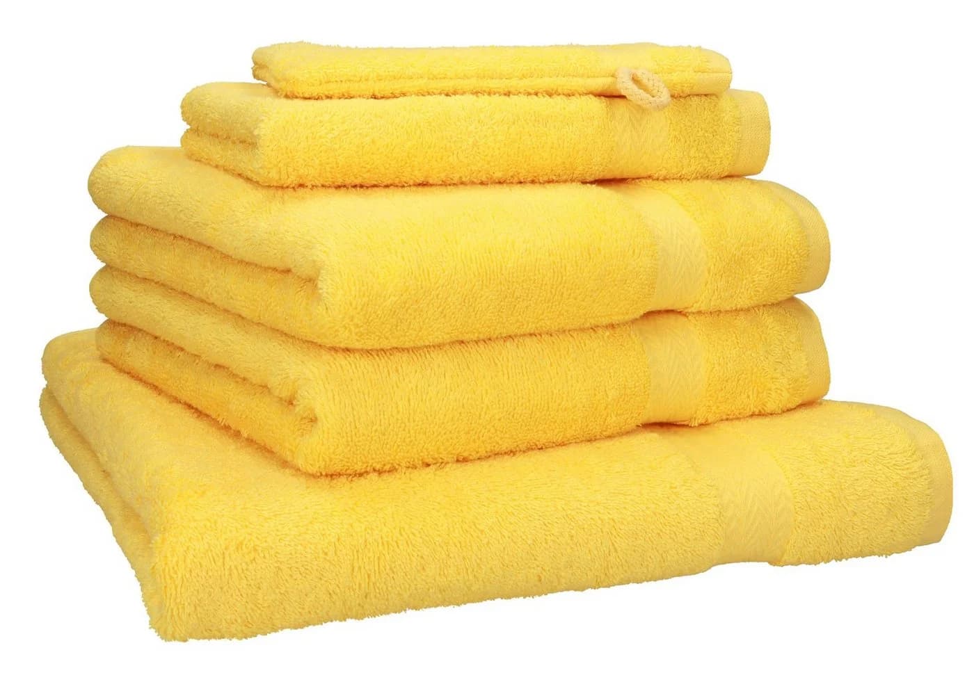 Betz Handtuch Set 5-tlg. Premium 100% Baumwolle Gelb - Bild 2