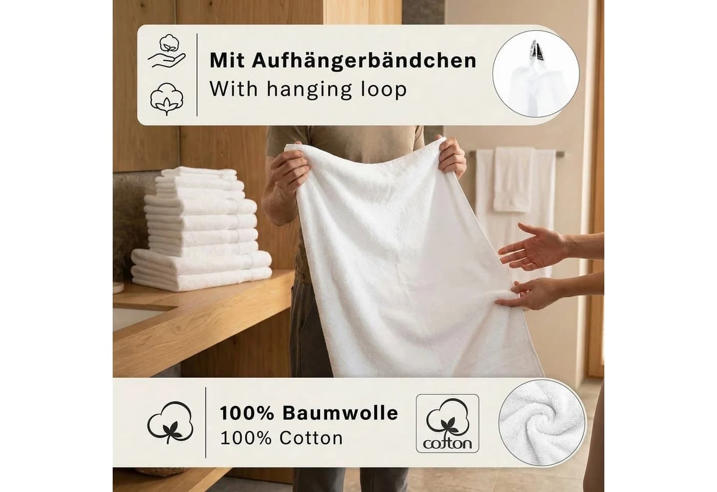 Betz Handtuch Set 10-tlg. Handtuch-Set PREMIUM, 100% Baumwolle - Bild 4