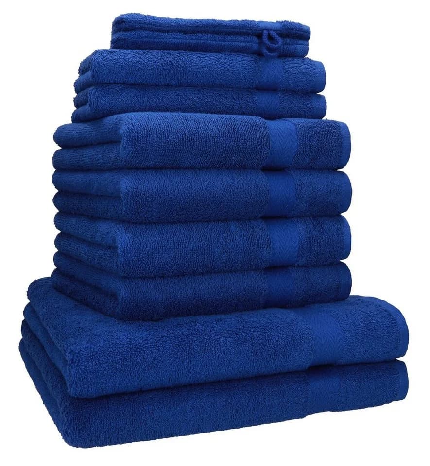Betz Handtuch Set 10-tlg. PREMIUM Royalblau 100% Baumwolle - Bild 2