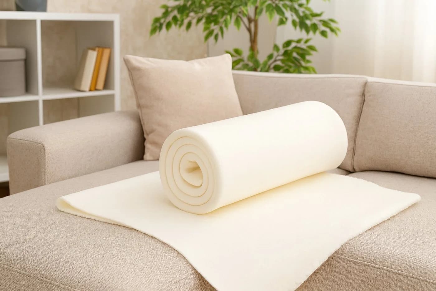 Betz Wohndecke Luxus Fleecedecke Creme 130x170 cm - Bild 4