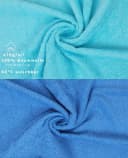 Betz Handtuch Set 10-tlg. Premium Farbe Hellblau & Türkis, Baumwolle Bild 4
