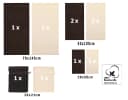 Betz Handtuch-Set 10-tlg. Premium Beige & Dunkelbraun 100% Baumwolle Bild 1