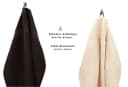Betz Handtuch-Set 10-tlg. Premium Beige & Dunkelbraun 100% Baumwolle Bild 3