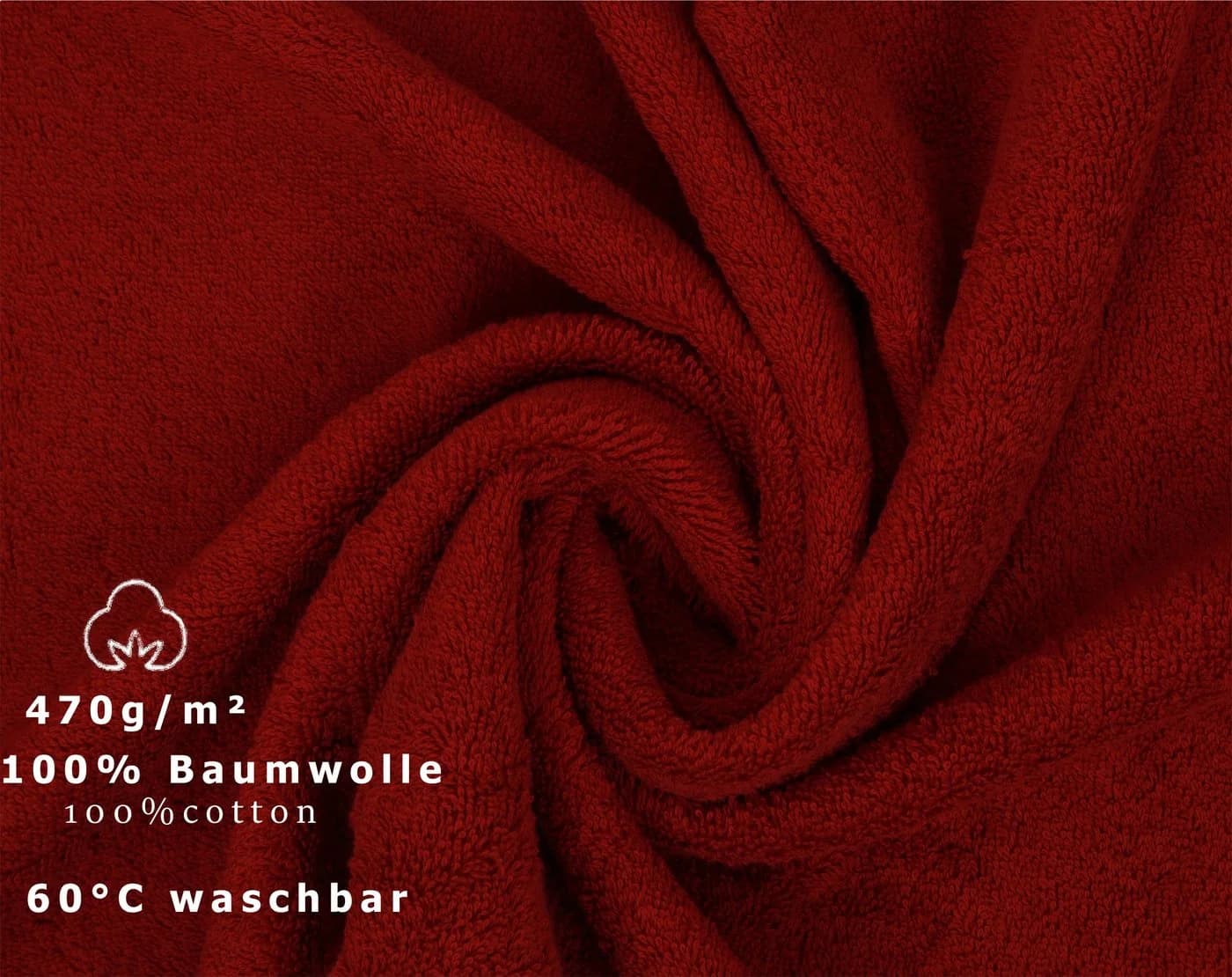 Betz Handtuch-Set 10-tlg. Classic 100% Baumwolle Rot - Bild 3