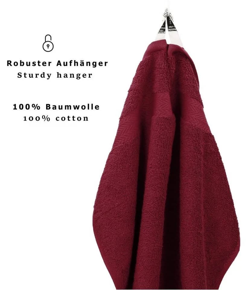 Betz Handtuch-Set 10-tlg. Classic 100% Baumwolle Rot - Bild 4