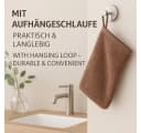 Betz 10-tlg. PREMIUM Waschhandschuh-Set 16x21 cm 100% Baumwolle Braun Bild 5