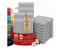 Betz PREMIUM Waschhandschuh-Set 10-tlg. 100% Baumwolle Silber Bild 2