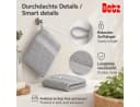 Betz PREMIUM Waschhandschuh-Set 10-tlg. 100% Baumwolle Silber Bild 4