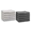 Betz Gästehandtuch-Set 10-tlg. Premium 30x50 cm Silbergrau/Anthrazit Bild 2