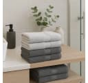 Betz Gästehandtuch-Set 10-tlg. Premium 30x50 cm Silbergrau/Anthrazit Bild 3