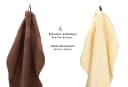 Betz Handtuch-Set 10-tlg. GOLD Beige/Nussbraun 100% Baumwolle Bild 3
