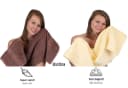Betz Handtuch-Set 10-tlg. GOLD Beige/Nussbraun 100% Baumwolle Bild 5