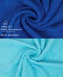 Betz Handtuch-Set 10-tlg. Premium 100% Baumwolle Royalblau & Türkis Bild 3