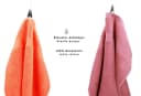 Betz Handtuch Set 10-tlg. Premium Orange und Altrosa 100% Baumwolle Bild 4
