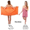 Betz Handtuch Set 10-tlg. Premium Orange und Altrosa 100% Baumwolle Bild 5