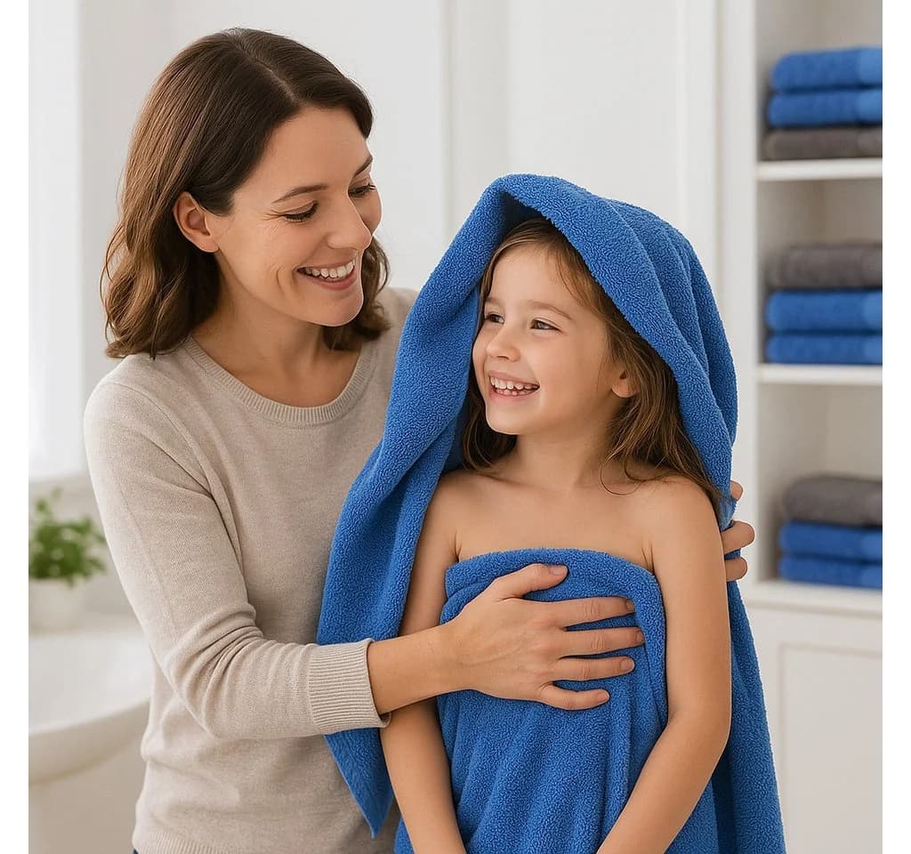 Betz Premium Handtuch-Set 10-teilig hellblau anthrazit