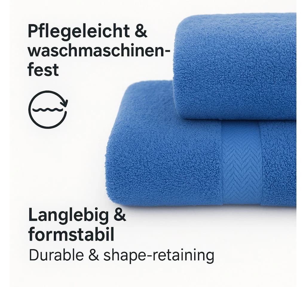 Betz Premium Handtuch-Set 10-teilig hellblau anthrazit - Bild 3
