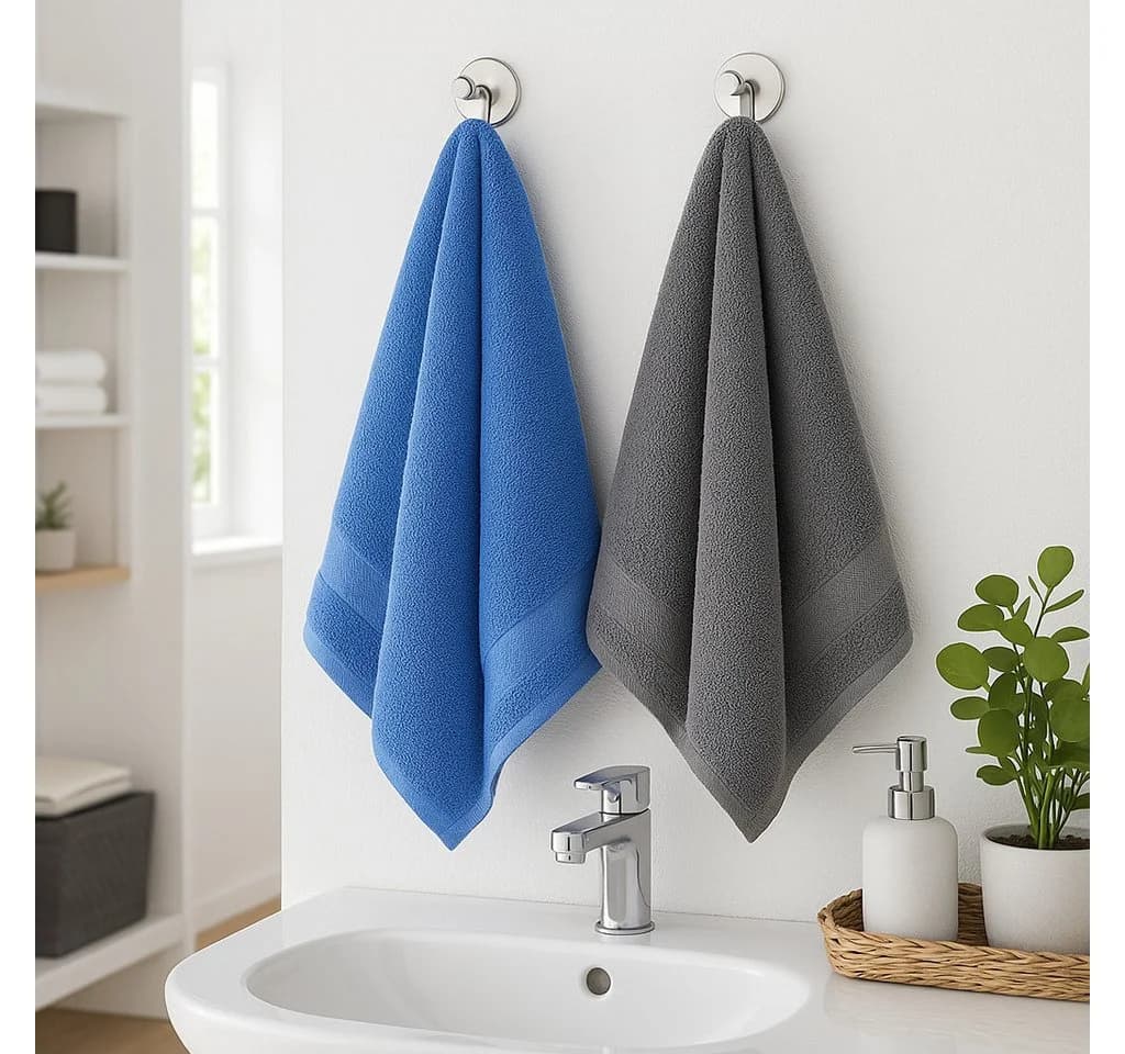 Betz Premium Handtuch-Set 10-teilig hellblau anthrazit - Bild 4