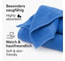 Betz Premium Handtuch-Set 10-teilig hellblau anthrazit Bild 5