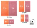 Betz Handtuch Set 10-tlg. CLASSIC Orange/Altrosa Baumwolle Bild 1