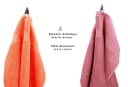Betz Handtuch Set 10-tlg. CLASSIC Orange/Altrosa Baumwolle Bild 3