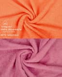 Betz Handtuch Set 10-tlg. CLASSIC Orange/Altrosa Baumwolle Bild 4