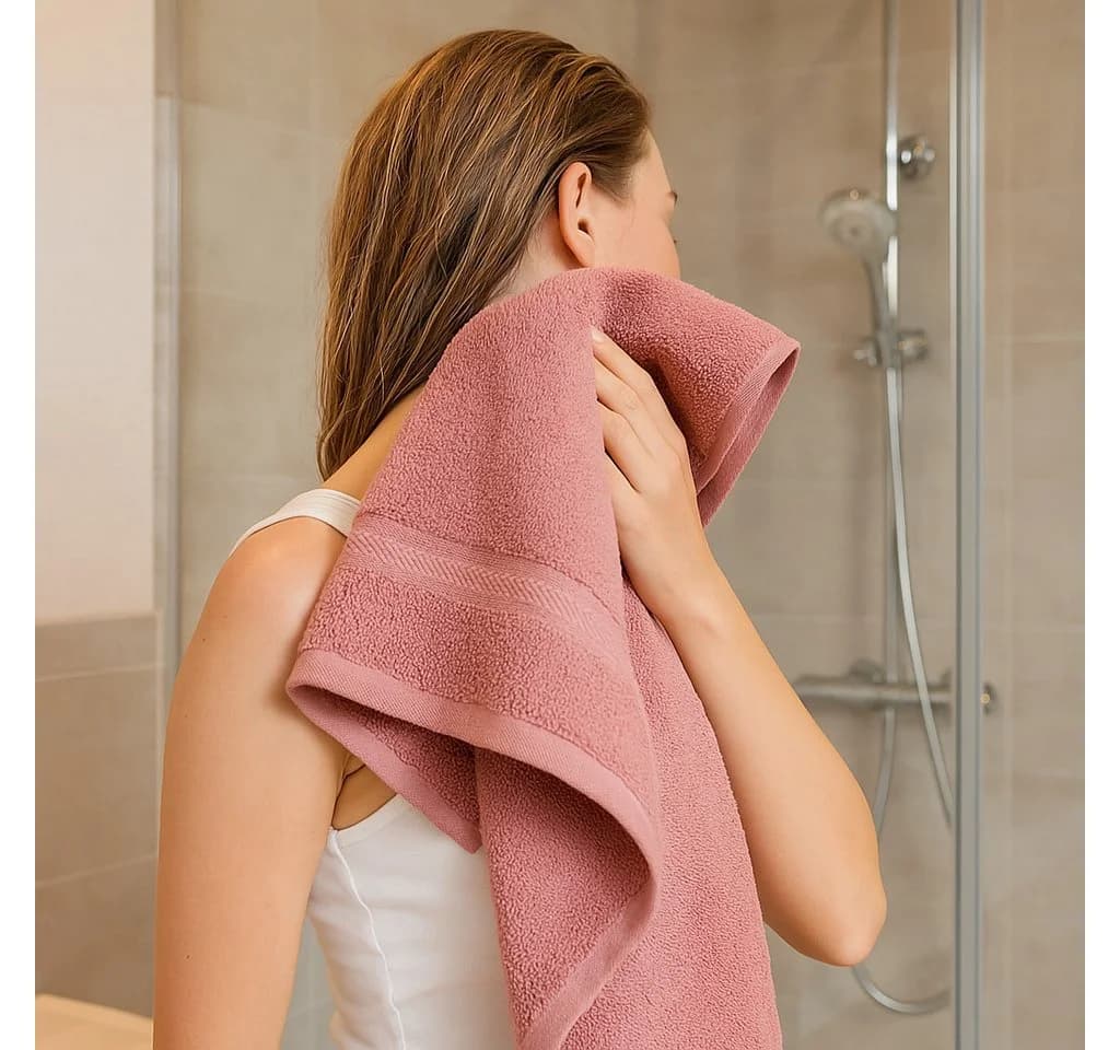 Betz Handtuch-Set 4-tlg. Premium 100% Baumwolle Rosa - Bild 4