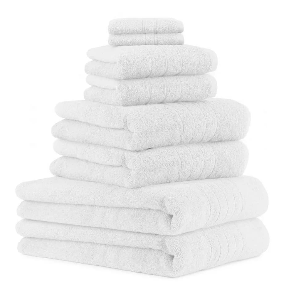 Betz Deluxe Handtuch Set 8-TLG: Hochwertige Baumwolle, Weiß - Bild 2