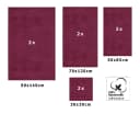 Betz Handtuch Set 8-Tlg Deluxe 100% Baumwolle Pflaume Bild 1