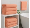 Betz Handtücher 6 Stück PALERMO Set 100% Baumwolle Orange Bild 4