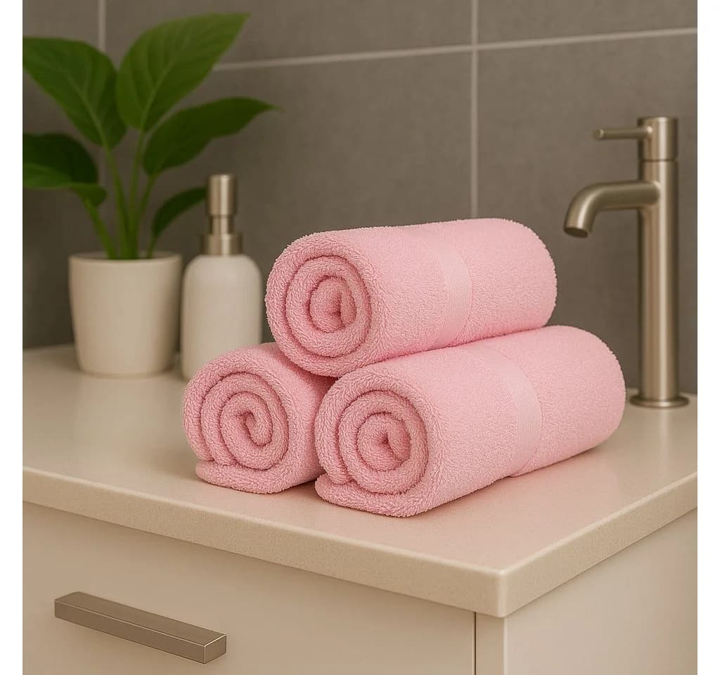 Betz Handtuch-Set PALERMO 6-tlg. Rosa 100% Baumwolle