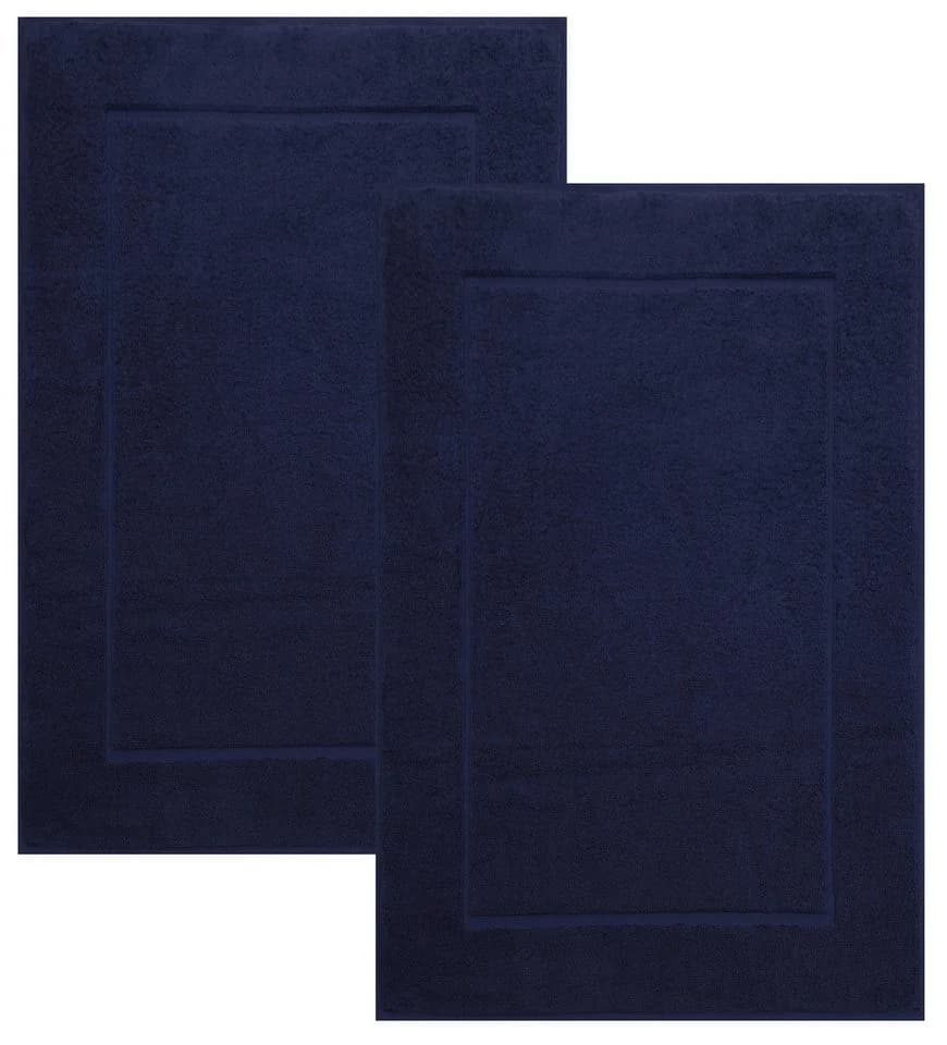 Betz Badematte 2 Stück Premium Badteppich Dunkelblau Baumwolle - Bild 2