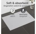 Betz Badematte 2 Stück Premium 100% Baumwolle Silber Bild 5