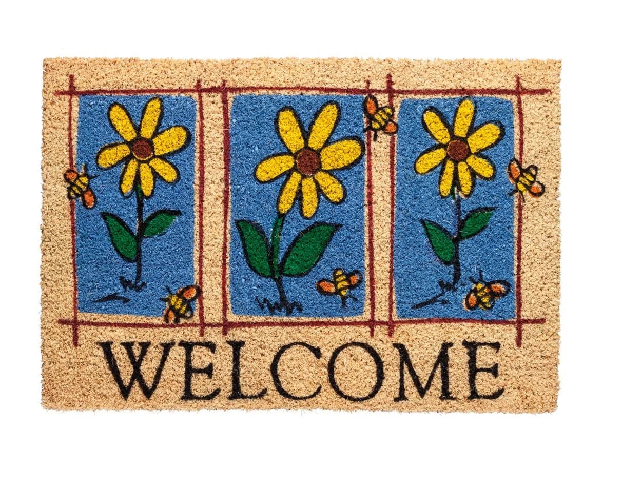 Betz Kokosmatte WELCOME mit Sonnenblumen 40x60cm - Bild 2