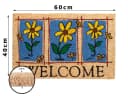Betz Kokosmatte WELCOME mit Sonnenblumen 40x60cm Bild 3